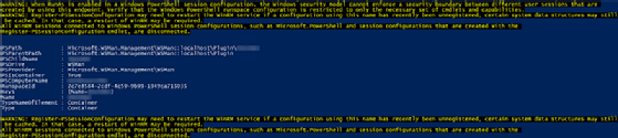 RunAsCredential parameter warning 