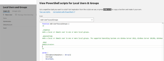 PowerShell scripts