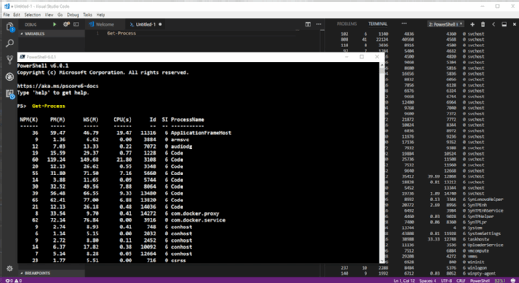 PowerShell Core 6 shell