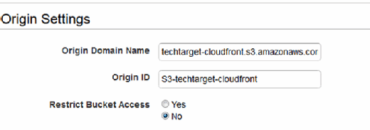 AWS S3 Origin Domain 