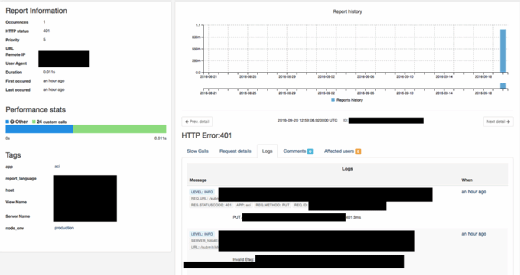 AppEnlight enables dev teams to assess error reports.