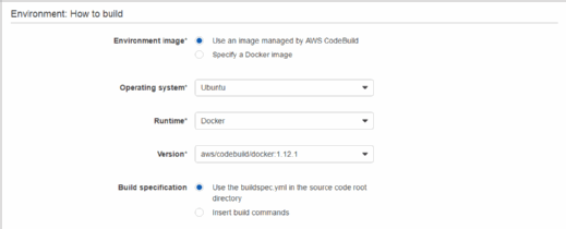 Developers define the build environment.