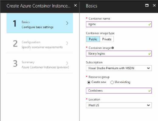 azure containers