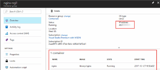 azure containers