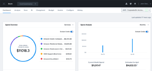 screenshot of Nutanix Beam