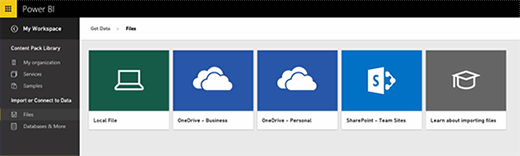 Power BI file locations