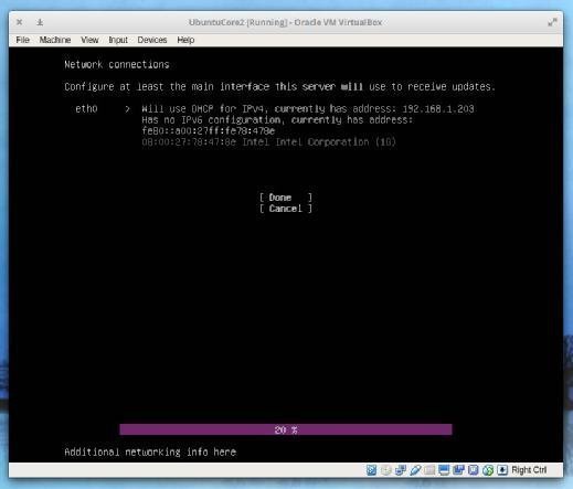 Ubuntu Core network configuration