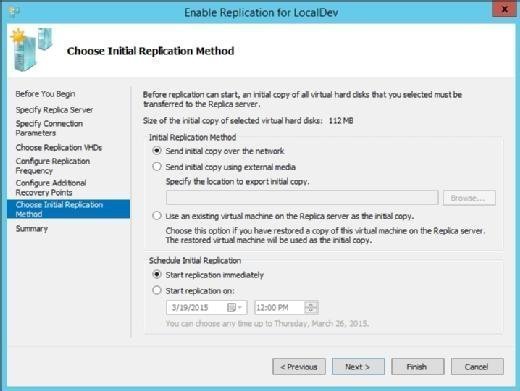 Hyper-V replica methods
