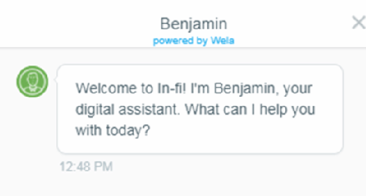 In-Fi's chatbot, Benjamin