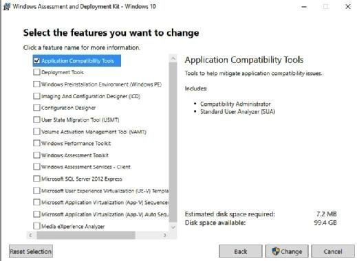 Install the Application Compatibility Tools