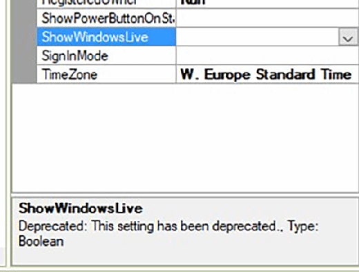 Properties pane