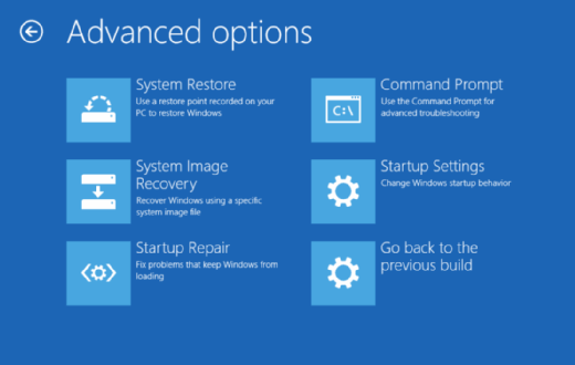 Advanced options