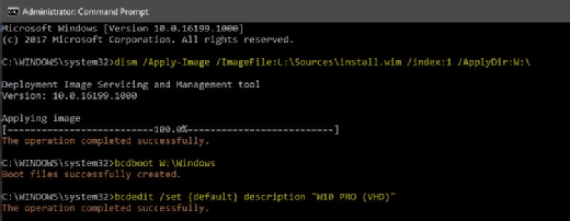 Boot menu entry