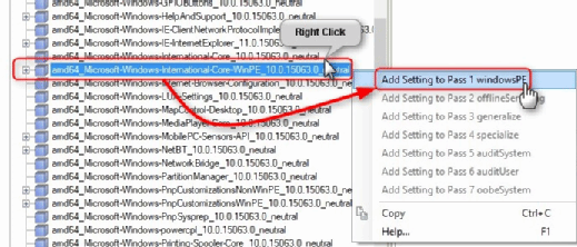 Add components to answer file