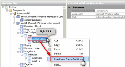 Create a new partition