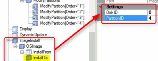 Assign a location for the OS