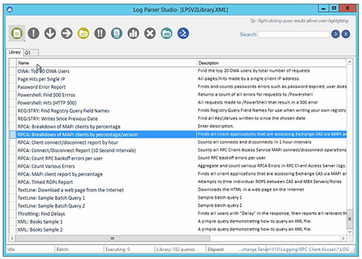 Log Parser Studio queries