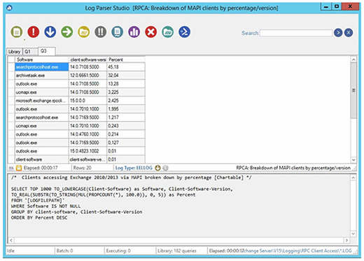 Log Parser Studio query