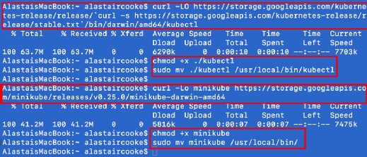 Minikube install