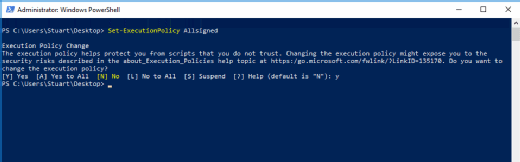 PowerShell execution policy