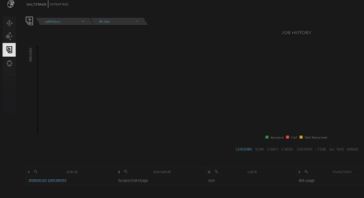Job history in SaltStack Enterprise