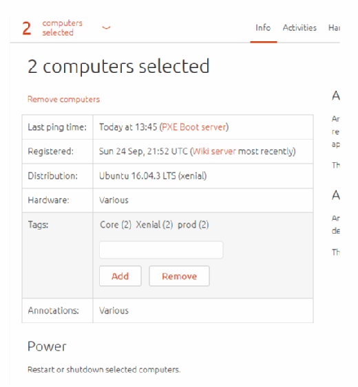 Canonical Landscape tags
