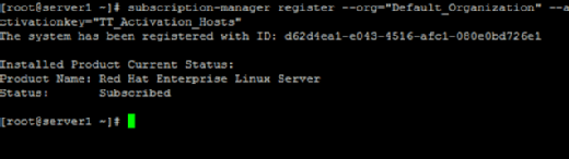 Register a Red Hat Satellite host.