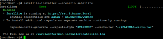 Red Hat Satellite install