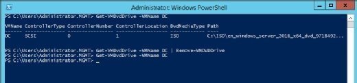 Remove a SCSI virtual DVD drive