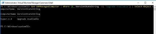 Results that only show managed systems with available updates