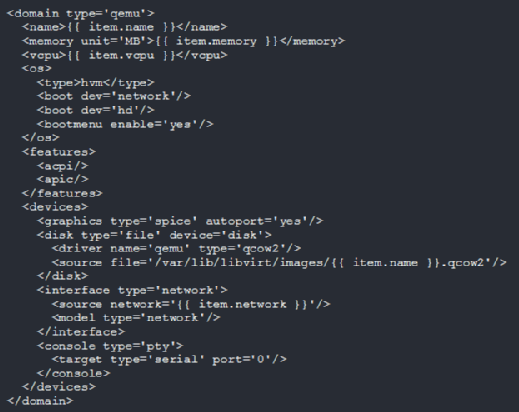 XML Jinja2 template