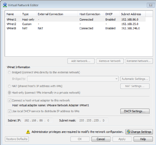 Virtual Network Editor