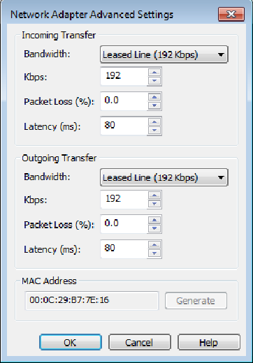 Limiting bandwidth