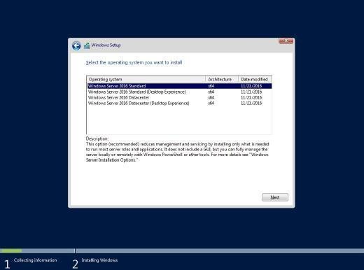IT can install Windows Server with Desktop Experience.