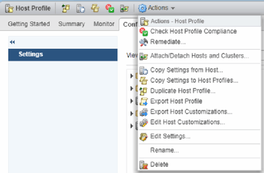 Attach and apply the new profile to the affected host.