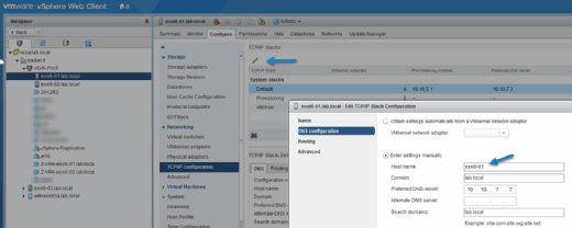 vSphere Web Client.
