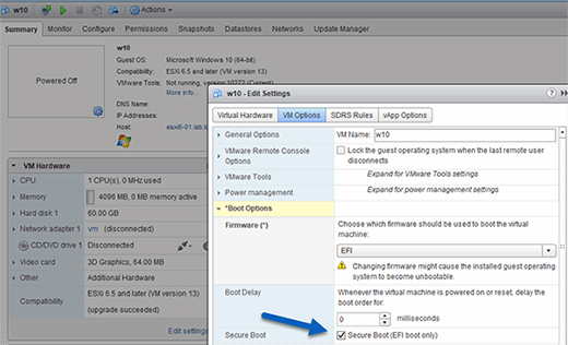 Enable secure boot.