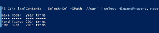 ExpandProperty parameter in XML