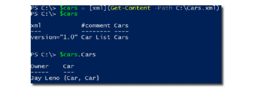 XML file contents