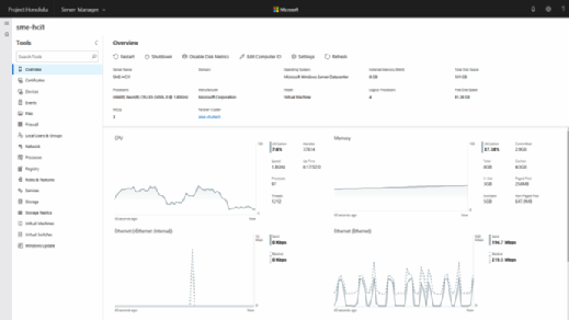 Microsoft Project Honolulu interface