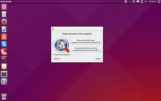 Linux boot repair