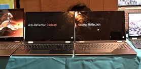 With the anti-reflection coating on the HP Spectre X360 15, glare and reflections are dramatically reduced. 