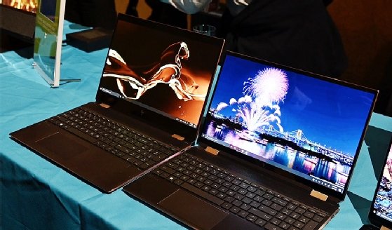 The 2020 HP Spectre X360 15 is smaller than the 2019 version with thinner bezels and a compact deck.