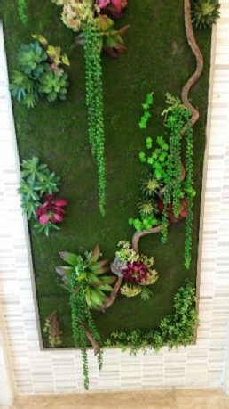 Vertical garden in office building
