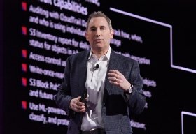 AWS CEO Andy Jassy speaks at re:Invent 2018.