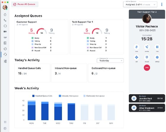 LogMeIn CCaaS agent view