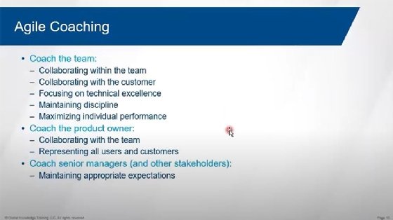 Agile coaching