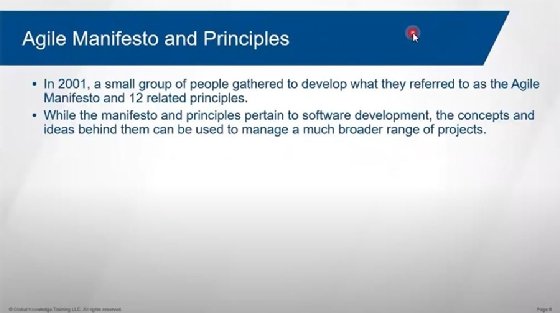 Agile Manifesto and principles