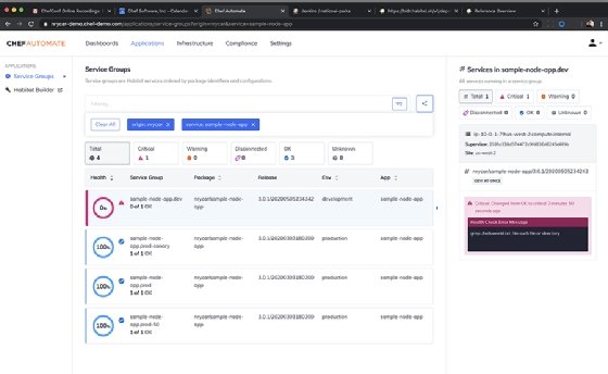 Chef Habitat application delivery updates