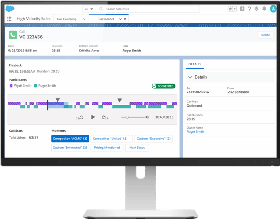 Salesforce, Einstein Call Coaching 